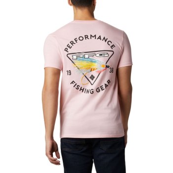 Columbia T-Shirt Heren, PFG La Ment Roze, 59TWFSCPJ